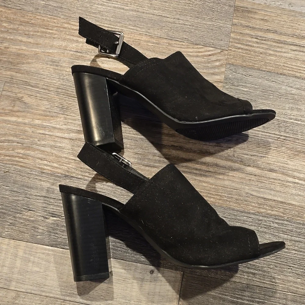 Madden Girl Hana black slingback heeled sandals | Size 7​ - Picture 6 of 10